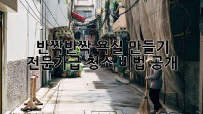 ✨ 반짝반짝 욕실 만들기! 전문가급 청소 비법 공개 🛁